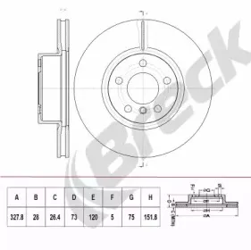 Тормозной диск BRECK купить